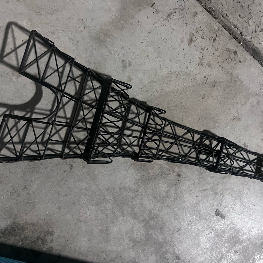 Black Metal Eiffel Tower Wall Decor
